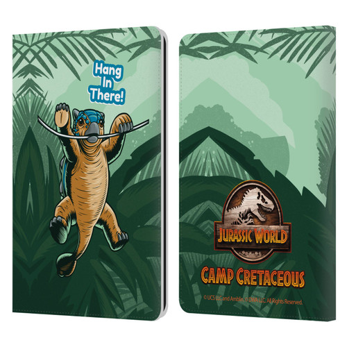 Jurassic World: Camp Cretaceous Character Art Hang In There Leather Book Wallet Case Cover For Amazon Kindle Paperwhite 1 / 2 / 3