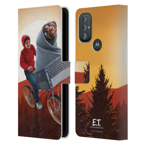 E.T. Graphics Elliot And E.T. Leather Book Wallet Case Cover For Motorola Moto G10 / Moto G20 / Moto G30