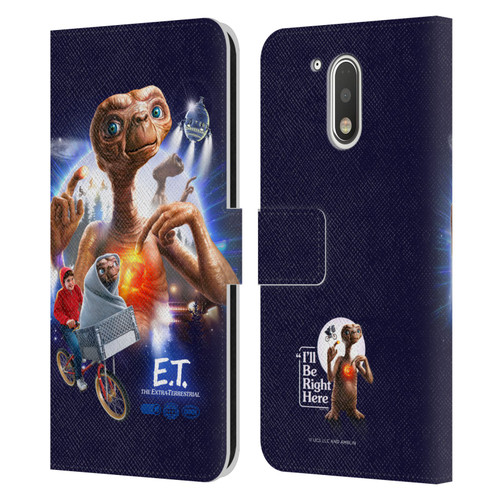 E.T. Graphics Key Art Leather Book Wallet Case Cover For Motorola Moto G41