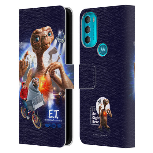 E.T. Graphics Key Art Leather Book Wallet Case Cover For Motorola Moto G71 5G