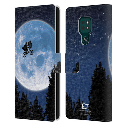 E.T. Graphics Poster Leather Book Wallet Case Cover For Motorola Moto G9 Play