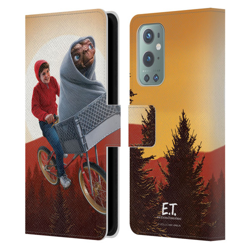 E.T. Graphics Elliot And E.T. Leather Book Wallet Case Cover For OnePlus 9