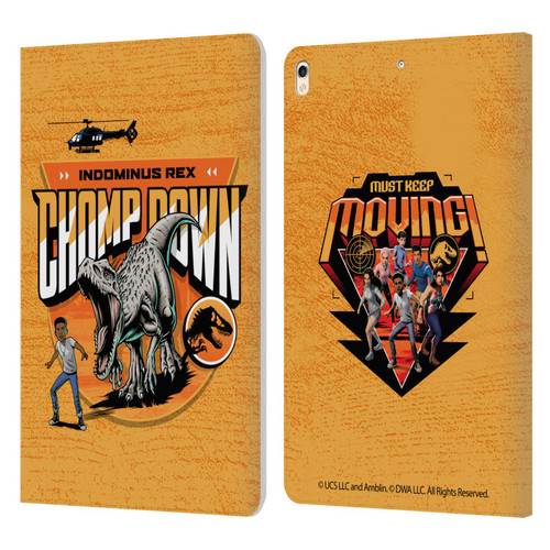 Jurassic World: Camp Cretaceous Character Art Champ Down Leather Book Wallet Case Cover For Apple iPad Pro 10.5 (2017)