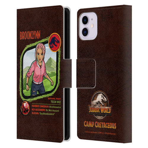 Jurassic World: Camp Cretaceous Character Art Brooklynn Leather Book Wallet Case Cover For Apple iPhone 11