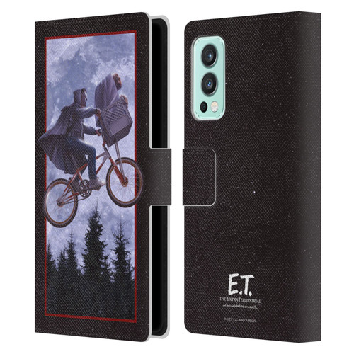 E.T. Graphics Night Bike Rides Leather Book Wallet Case Cover For OnePlus Nord 2 5G