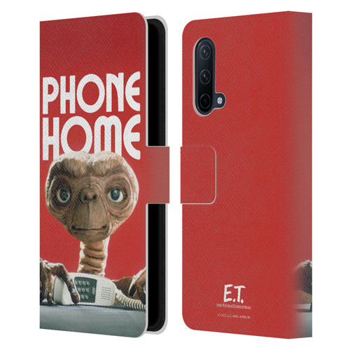 E.T. Graphics Phone Home Leather Book Wallet Case Cover For OnePlus Nord CE 5G