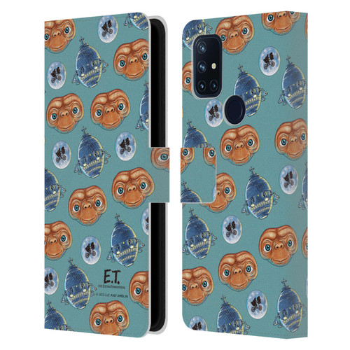 E.T. Graphics Pattern Leather Book Wallet Case Cover For OnePlus Nord N10 5G