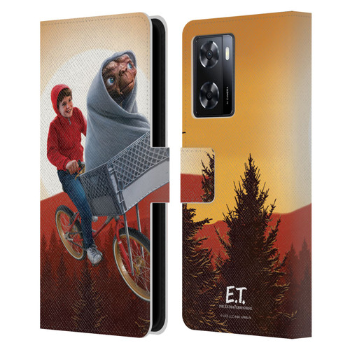 E.T. Graphics Elliot And E.T. Leather Book Wallet Case Cover For OPPO A57s