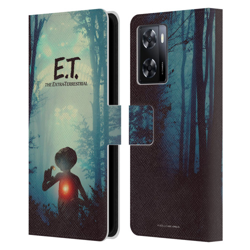 E.T. Graphics Forest Leather Book Wallet Case Cover For OPPO A57s