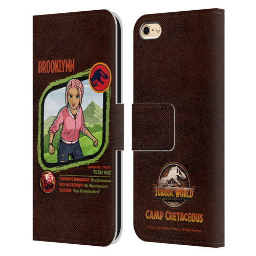 Jurassic World: Camp Cretaceous Character Art Brooklynn Leather Book Wallet Case Cover For Apple iPhone 6 / iPhone 6s