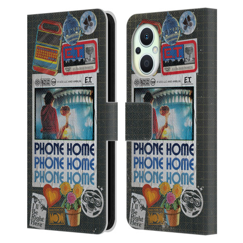 E.T. Graphics Phone Home Collage Leather Book Wallet Case Cover For OPPO Reno8 Lite