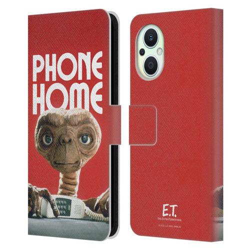 E.T. Graphics Phone Home Leather Book Wallet Case Cover For OPPO Reno8 Lite
