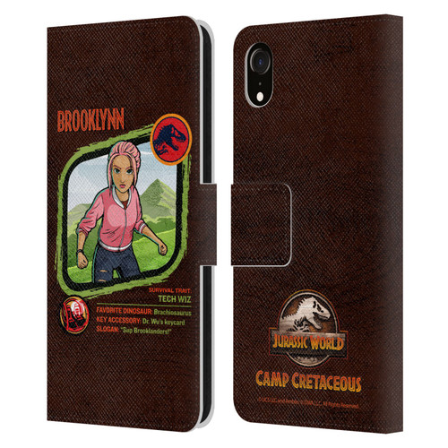 Jurassic World: Camp Cretaceous Character Art Brooklynn Leather Book Wallet Case Cover For Apple iPhone XR