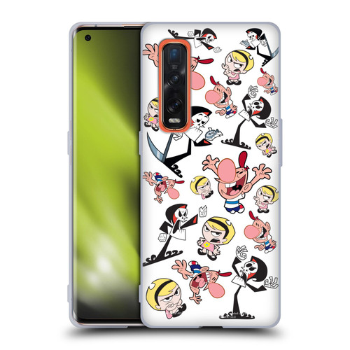 The Grim Adventures of Billy & Mandy Graphics Icons Soft Gel Case for OPPO Find X2 Pro 5G