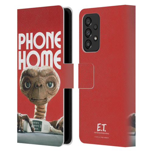 E.T. Graphics Phone Home Leather Book Wallet Case Cover For Samsung Galaxy A33 5G (2022)