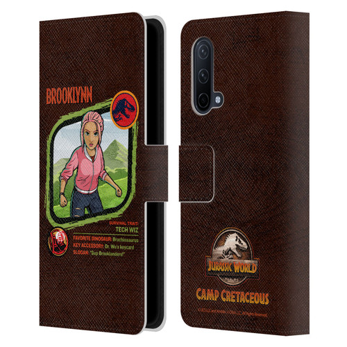 Jurassic World: Camp Cretaceous Character Art Brooklynn Leather Book Wallet Case Cover For OnePlus Nord CE 5G