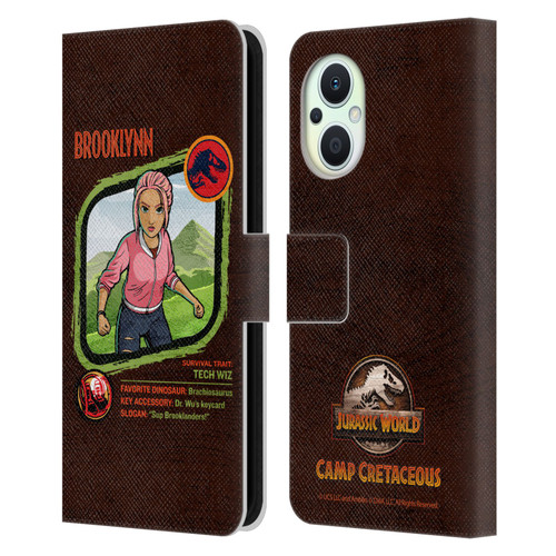 Jurassic World: Camp Cretaceous Character Art Brooklynn Leather Book Wallet Case Cover For OPPO Reno8 Lite