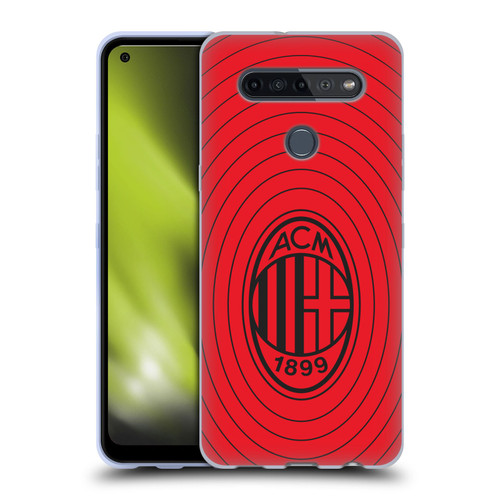 AC Milan Art Red And Black Soft Gel Case for LG K51S