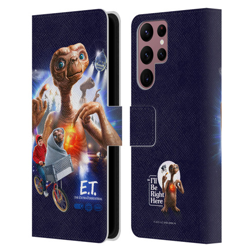 E.T. Graphics Key Art Leather Book Wallet Case Cover For Samsung Galaxy S22 Ultra 5G