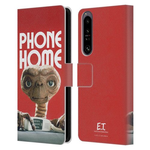 E.T. Graphics Phone Home Leather Book Wallet Case Cover For Sony Xperia 1 IV