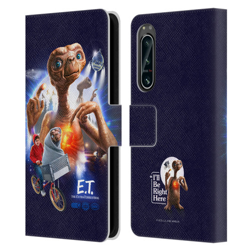 E.T. Graphics Key Art Leather Book Wallet Case Cover For Sony Xperia 5 IV