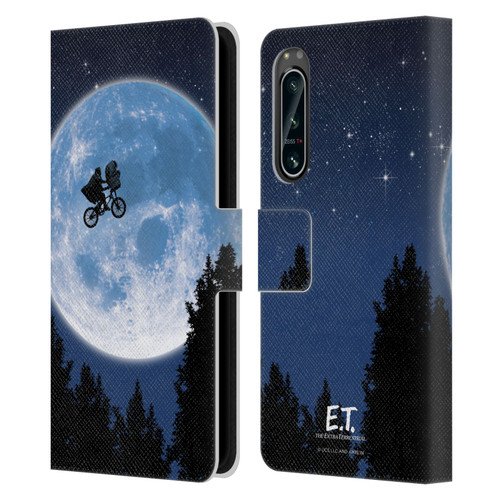 E.T. Graphics Poster Leather Book Wallet Case Cover For Sony Xperia 5 IV