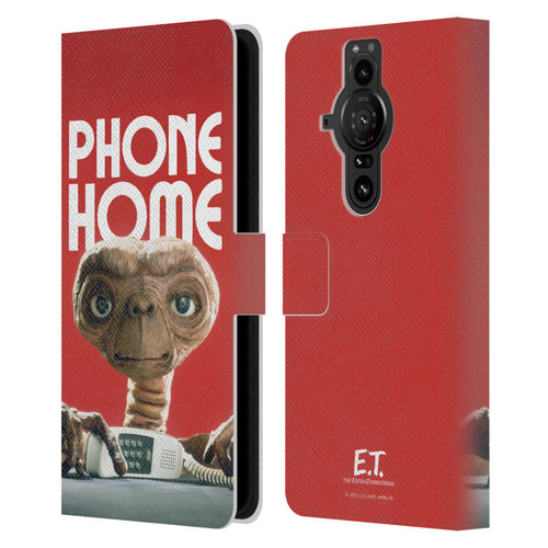 E.T. Graphics Phone Home Leather Book Wallet Case Cover For Sony Xperia Pro-I