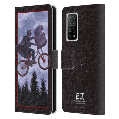 E.T. Graphics Night Bike Rides Leather Book Wallet Case Cover For Xiaomi Mi 10T 5G