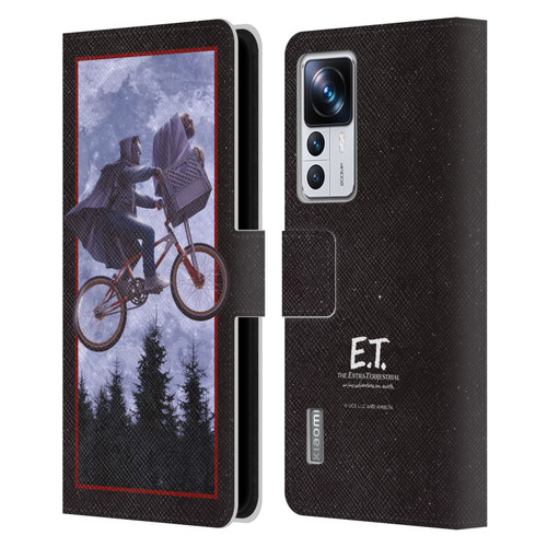 E.T. Graphics Night Bike Rides Leather Book Wallet Case Cover For Xiaomi 12T Pro