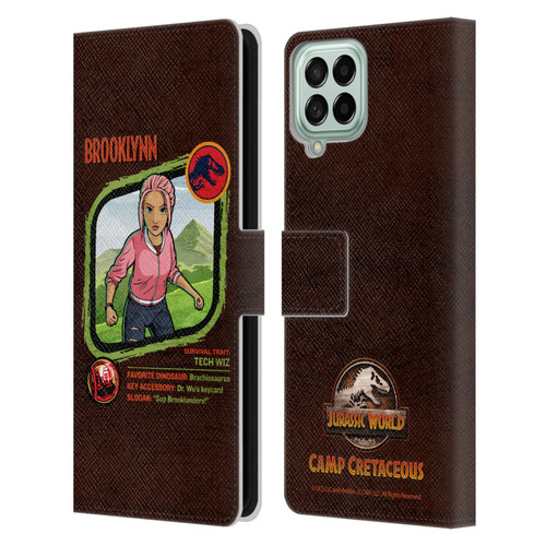 Jurassic World: Camp Cretaceous Character Art Brooklynn Leather Book Wallet Case Cover For Samsung Galaxy M53 (2022)