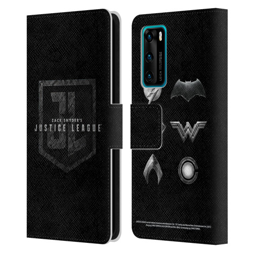 Zack Snyder's Justice League Snyder Cut Character Art Logo Leather Book Wallet Case Cover For Huawei P40 5G