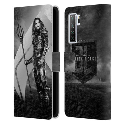 Zack Snyder's Justice League Snyder Cut Character Art Aquaman Leather Book Wallet Case Cover For Huawei Nova 7 SE/P40 Lite 5G