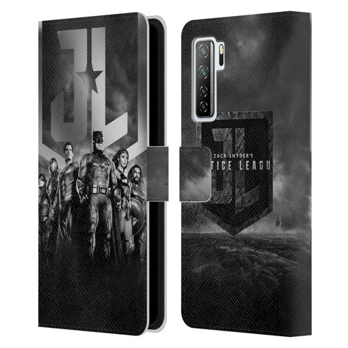 Zack Snyder's Justice League Snyder Cut Character Art Group Logo Leather Book Wallet Case Cover For Huawei Nova 7 SE/P40 Lite 5G