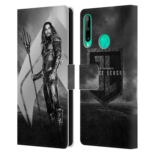 Zack Snyder's Justice League Snyder Cut Character Art Aquaman Leather Book Wallet Case Cover For Huawei P40 lite E
