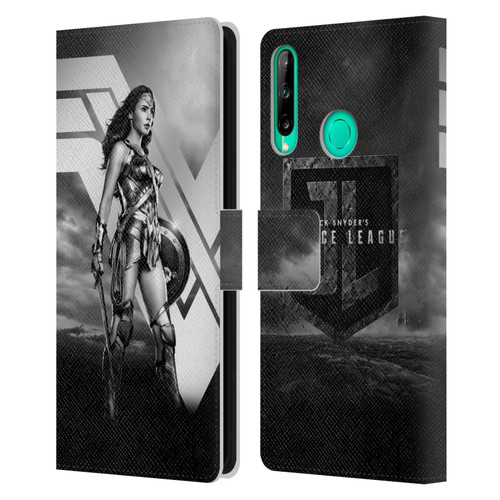 Zack Snyder's Justice League Snyder Cut Character Art Wonder Woman Leather Book Wallet Case Cover For Huawei P40 lite E