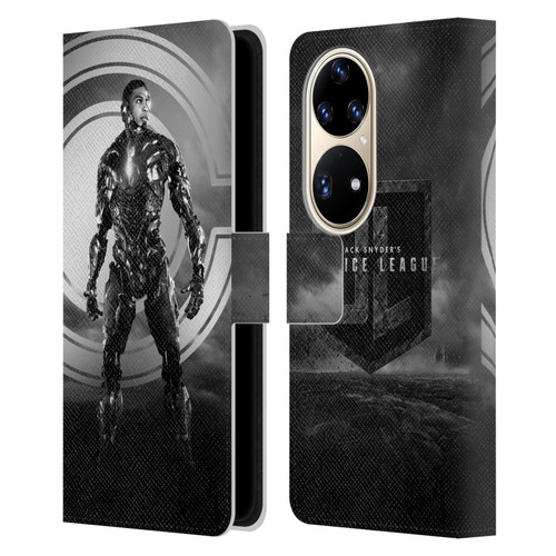 Zack Snyder's Justice League Snyder Cut Character Art Cyborg Leather Book Wallet Case Cover For Huawei P50 Pro