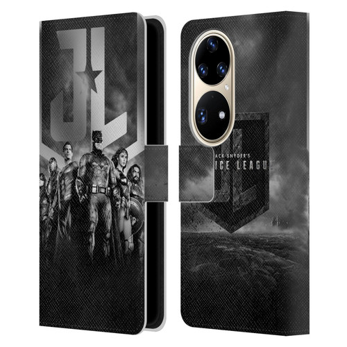 Zack Snyder's Justice League Snyder Cut Character Art Group Logo Leather Book Wallet Case Cover For Huawei P50 Pro