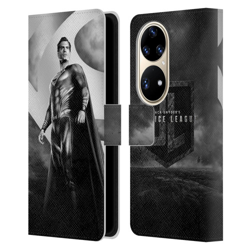 Zack Snyder's Justice League Snyder Cut Character Art Superman Leather Book Wallet Case Cover For Huawei P50 Pro