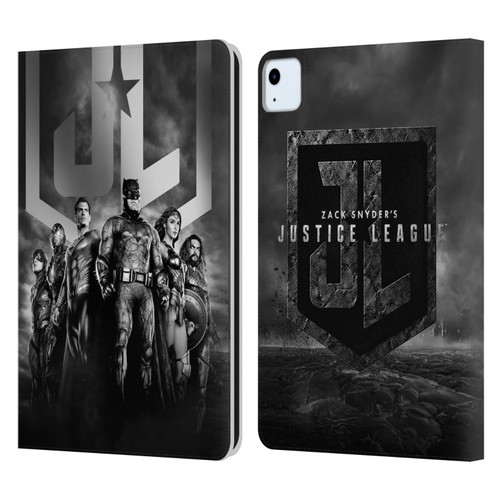 Zack Snyder's Justice League Snyder Cut Character Art Group Logo Leather Book Wallet Case Cover For Apple iPad Air 2020 / 2022