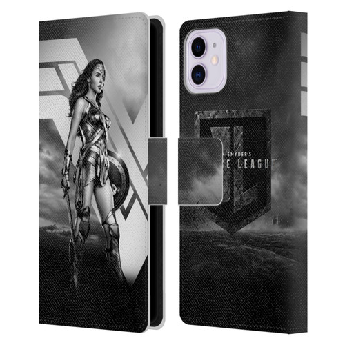 Zack Snyder's Justice League Snyder Cut Character Art Wonder Woman Leather Book Wallet Case Cover For Apple iPhone 11