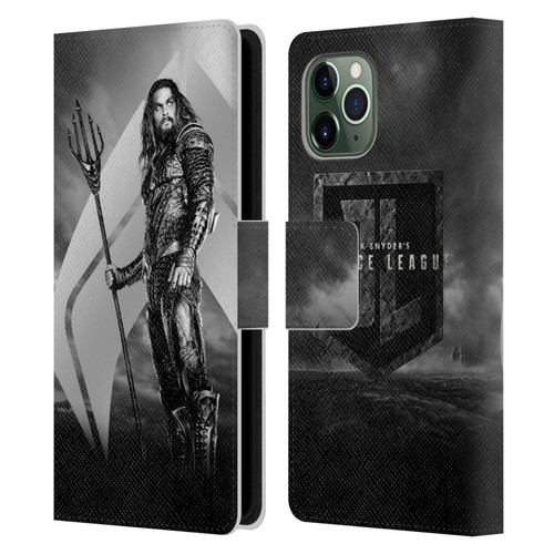 Zack Snyder's Justice League Snyder Cut Character Art Aquaman Leather Book Wallet Case Cover For Apple iPhone 11 Pro