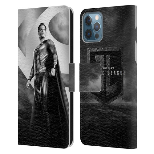 Zack Snyder's Justice League Snyder Cut Character Art Superman Leather Book Wallet Case Cover For Apple iPhone 12 / iPhone 12 Pro