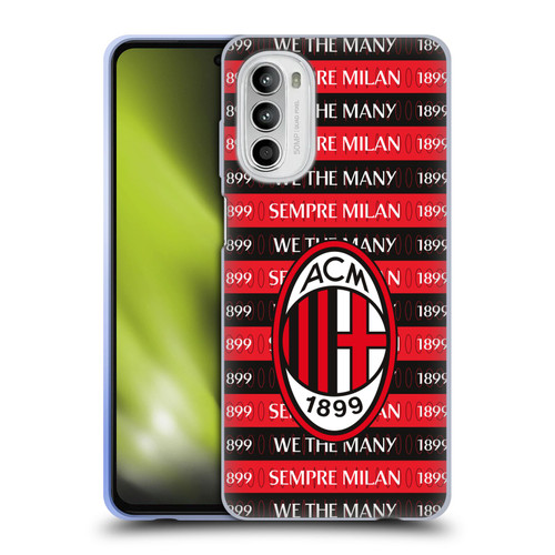 AC Milan Art Milan 1899 Soft Gel Case for Motorola Moto G52
