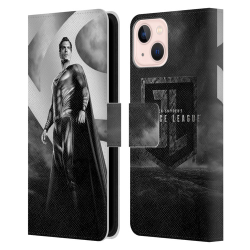 Zack Snyder's Justice League Snyder Cut Character Art Superman Leather Book Wallet Case Cover For Apple iPhone 13