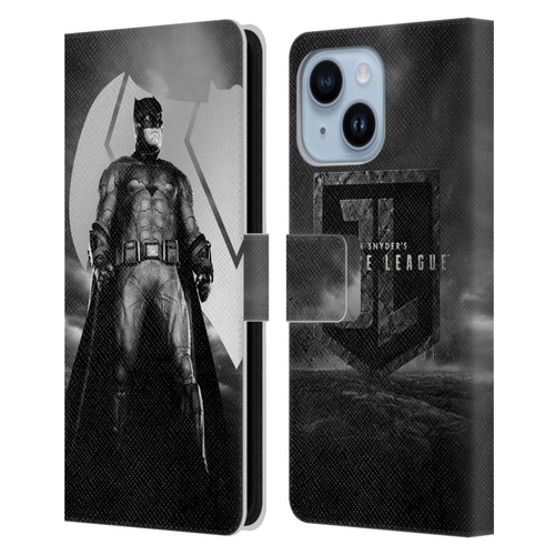 Zack Snyder's Justice League Snyder Cut Character Art Batman Leather Book Wallet Case Cover For Apple iPhone 14 Plus