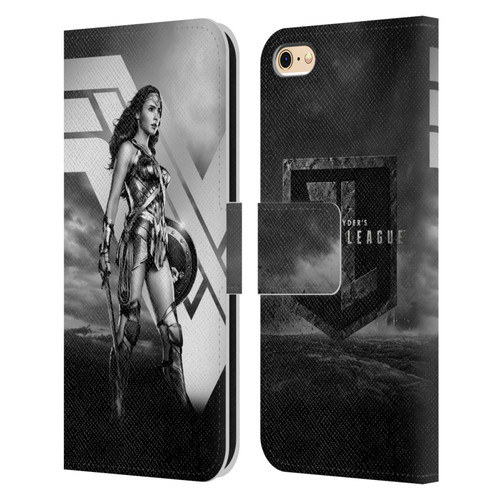 Zack Snyder's Justice League Snyder Cut Character Art Wonder Woman Leather Book Wallet Case Cover For Apple iPhone 6 / iPhone 6s