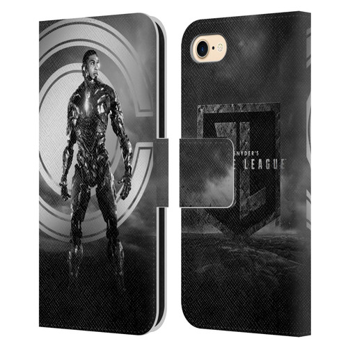 Zack Snyder's Justice League Snyder Cut Character Art Cyborg Leather Book Wallet Case Cover For Apple iPhone 7 / 8 / SE 2020 & 2022