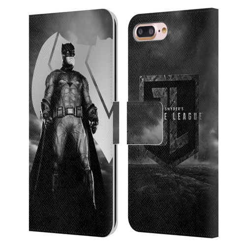 Zack Snyder's Justice League Snyder Cut Character Art Batman Leather Book Wallet Case Cover For Apple iPhone 7 Plus / iPhone 8 Plus