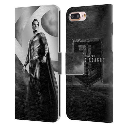 Zack Snyder's Justice League Snyder Cut Character Art Superman Leather Book Wallet Case Cover For Apple iPhone 7 Plus / iPhone 8 Plus