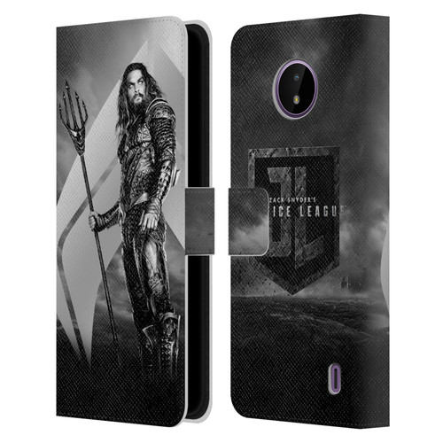 Zack Snyder's Justice League Snyder Cut Character Art Aquaman Leather Book Wallet Case Cover For Nokia C10 / C20